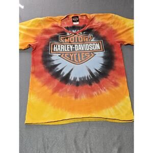 Harley Davidson Shirt Mens Medium Tie Dye Thunderbird Albuquerque New Mexico